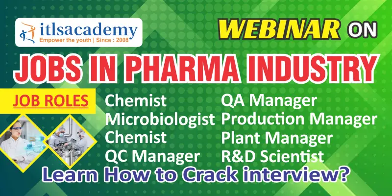 Job in Pharma Industries